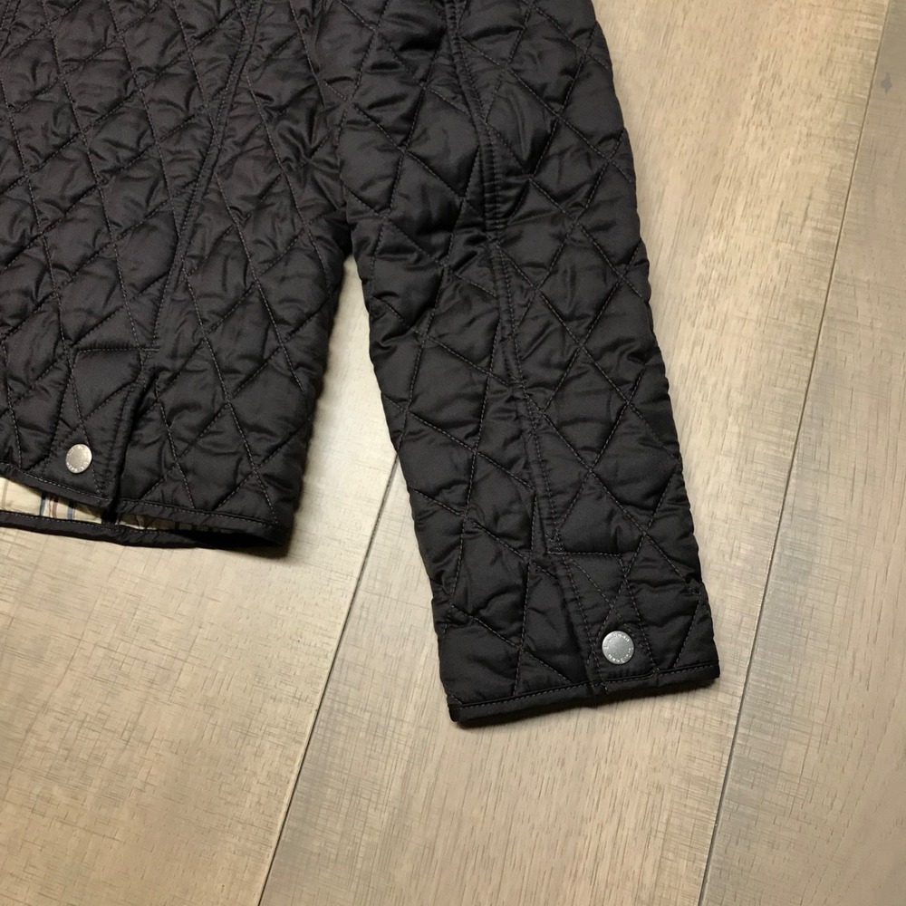 L.L. Bean Jacket Womens Size S Brown‎ Quilted Plaid Lined Snap Riding Barn Chore - Picture 4 of 12